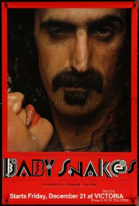 4k0713 BABY SNAKES advance 1sh 1979 great image of Frank Zappa close up with sexy woman!