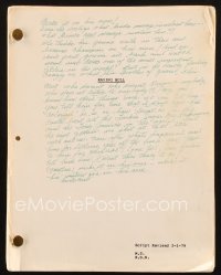 4m0086 RAGING BULL revised draft script February 1, 1979, screenplay by Paul Schrader & Martin!