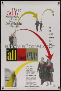 4w0726 ALL ABOUT EVE DS 1sh R2000 Bette Davis & Anne Baxter, Monroe, image from original one sheet!