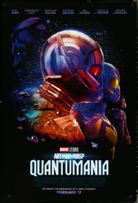 4w0731 ANT-MAN & THE WASP: QUANTUMANIA advance DS 1sh 2023 Rudd in the title role, Lilly as Wasp!