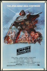 4w0803 EMPIRE STRIKES BACK style B NSS style 1sh 1980 George Lucas classic, Tom Jung, unfolded!