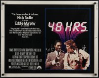4w0344 48 HRS. 1/2sh 1982 Walter Hill, Nick Nolte is a cop who hates Eddie Murphy who is a convict!