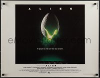 4w0346 ALIEN int'l 1/2sh 1979 Ridley Scott outer space sci-fi monster classic, cool egg image!