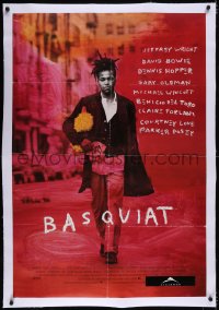 4x0063 BASQUIAT linen 1sh 1996 Jeffrey Wright as Jean Michel Basquiat, directed by Julian Schnabel!