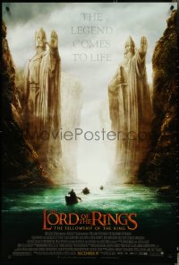 4z1014 LORD OF THE RINGS: THE FELLOWSHIP OF THE RING advance DS 1sh 2001 J.R.R. Tolkien, Argonath!