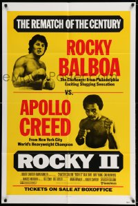 5b1294 ROCKY II 1sh 1979 Sylvester Stallone & Carl Weathers, the rematch of the century!