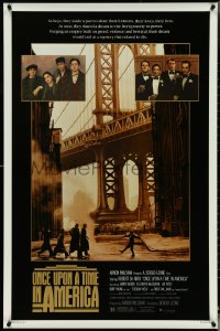 5c0778 ONCE UPON A TIME IN AMERICA 1sh 1984 De Niro, Woods, Sergio Leone, top cast old and young!