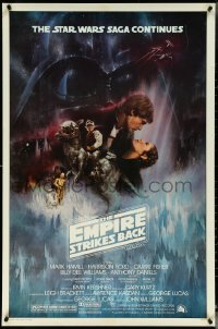 5k0384 EMPIRE STRIKES BACK studio style 1sh 1980 classic Gone With The Wind style art by Kastel!