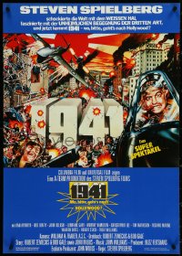 5k0275 1941 German 1980 Spielberg, art of John Belushi, Dan Aykroyd & cast by McMacken!