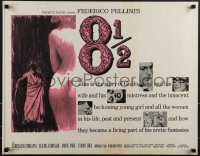 5k0658 8 1/2 1/2sh 1963 Federico Fellini classic, Marcello Mastroianni & Claudia Cardinale!