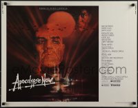 5k0664 APOCALYPSE NOW 1/2sh 1979 Francis Ford Coppola, classic Bob Peak art of Brando and Sheen!