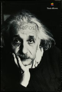 5k0196 APPLE 24x36 advertising poster 1997 great close-up image of Albert Einstein, ultra rare!