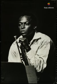 5k0197 APPLE 24x36 advertising poster 1998 great image of Miles Davis with a trumpet!