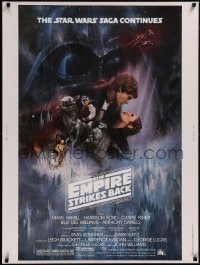 5p0269 EMPIRE STRIKES BACK 30x40 1980 Star Wars, classic Gone With The Wind style art by Kastel!