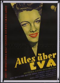 5p0783 ALL ABOUT EVE linen German 1952 great completely different art of Anne Baxter, ultra rare!