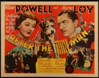 5p0044 AFTER THE THIN MAN 1/2sh 1936 William Powell, Myrna Loy & Asta, great montage, ultra rare!