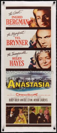 5p0924 ANASTASIA linen insert 1956 great close ups of Ingrid Bergman, Yul Brynner, Helen Hayes!