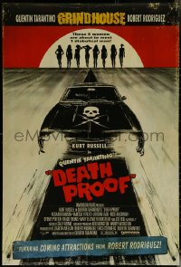 5w0701 DEATH PROOF int'l DS 1sh 2007 Tarantino's Grindhouse, great car & sexy silhouettes art!