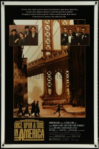 5w0915 ONCE UPON A TIME IN AMERICA 1sh 1984 De Niro, Woods, Sergio Leone, top cast old and young!
