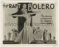 6b1180 BOLERO 8x10.25 still 1934 wonderful title card-like image of Carole Lombard & George Raft!