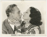 6b1186 BRITISH AGENT 8x10.25 still 1934 great c/u of Kay Francis & Leslie Howard about to kiss!