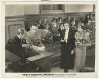 6b1200 CASE OF THE HOWLING DOG 8x10 still 1934 Warren William as Perry Mason in courtroom!