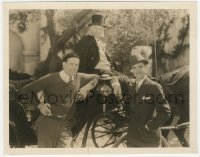 6b1236 DOWNSTAIRS candid 8x10 still 1932 John Gilbert & director Monta Bell posing after conference!