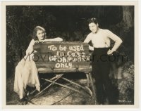 6b1318 LET'S GO NATIVE 8x10 still 1930 Jeanette MacDonald & Oakie w/ shipwreck sign by Schoenbaun!