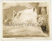 6b1319 LIBELED LADY 8x10.25 still 1936 c/u of sexy Jean Harlow laying on bed & talking on phone!