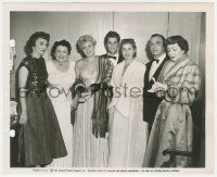 6b1432 TONY CURTIS/JANET LEIGH 8.25x10 still 1950 with other celebs at the press preview of Harvey!