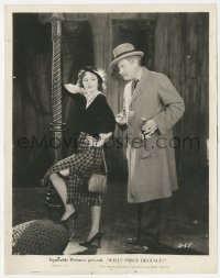 6b1447 WHAT PRICE DECENCY 8x10.25 still 1933 Dorothy Burgess seducing Alan Hale w/sexy leg, rare!