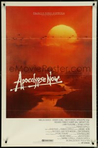 6b0266 APOCALYPSE NOW Aust 1sh 1979 Francis Ford Coppola, Bob Peak art of choppers in Vietnam!