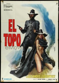 6b0257 EL TOPO Italian 1p 1974 Alejandro Jodorowsky Mexican bizarre cult classic, white style!