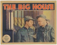 6b0433 BIG HOUSE LC 1930 best c/u of Wallace Beery with knife threatening Chester Morris in jail!