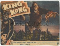 6b0502 KING KONG LC #4 R1956 classic image of giant ape holding Fay Wray over New York Skyline!