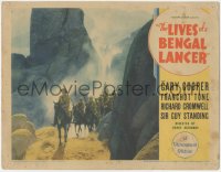 6b0516 LIVES OF A BENGAL LANCER LC 1935 Gary Cooper on horseback leading British soldiers in India!