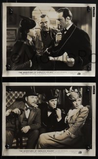 6b1469 ADVENTURES OF SHERLOCK HOLMES 14 8x10 stills 1939 Basil Rathbone & Nigel Bruce as Dr. Watson!