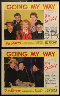 6b0593 GOING MY WAY 8 LCs 1944 Bing Crosby & pretty Rise Stevens, McHugh in Leo McCarey classic!