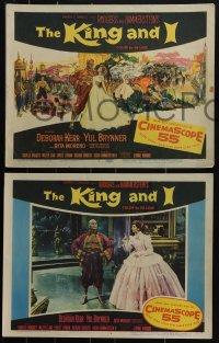 6b0597 KING & I 8 LCs 1956 Deborah Kerr & Yul Brynner in Rodgers & Hammerstein's musical!