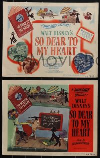 6b0613 SO DEAR TO MY HEART 8 LCs 1949 Walt Disney, Burl Ives, Beulah Bondi, Harrey Carey!