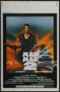 6c0209 MAD MAX 2: THE ROAD WARRIOR Belgian 1982 Mel Gibson returns as Mad Max, cool different art!