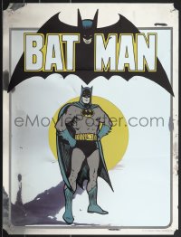 6c0175 BATMAN foil 19x24 commercial poster 1975 art of the Caped Crusader and bat logo!