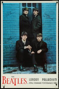 6c0583 BEATLES 24x36 English commercial poster 1980s John, Paul, George & Ringo, London Palladium!