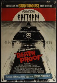 6c0713 DEATH PROOF int'l DS 1sh 2007 Tarantino's Grindhouse, great car & sexy silhouettes art!