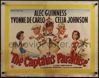 6c0184 CAPTAIN'S PARADISE English 1/2sh 1953 great art of Alec Guinness on ship juggling two wives!