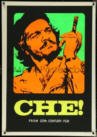 6c0536 CHE Italian 1sh 1969 completely different day-glo art of Omar Sharif as Guevara by Nistri!