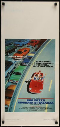 6c0154 FERRIS BUELLER'S DAY OFF Italian locandina 1987 best art of Broderick & friends in Ferrari!