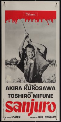 6c0164 SANJURO Italian locandina 1968 Akira Kurosawa's Tsubaki Sanjuro, Samurai Toshiro Mifune!