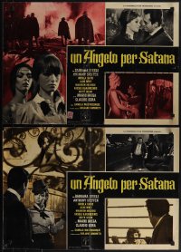 6c0229 ANGEL FOR SATAN 8 Italian 18x26 pbustas 1966 Camillo Mastrocinque's Un angelo per Satana!