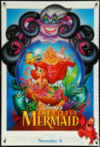 6c0816 LITTLE MERMAID advance DS 1sh R1997 great images of Ariel & cast, Disney cartoon!